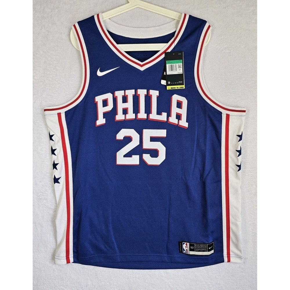 Nike Ben Simmons Philadelphia 76ers  Icon Edition Swingman Jersey‎ Men's XL NBA